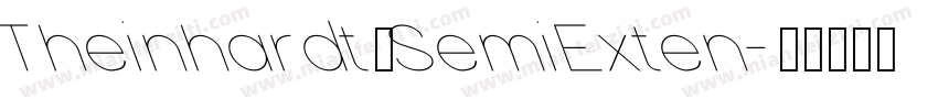 Theinhardt SemiExten字体转换